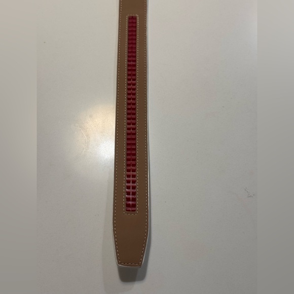 Nextbelt Mens Ratchet Golf Belt White With Gun Metal Buckle CUT TO SIZE 32" - Picture 8 of 10